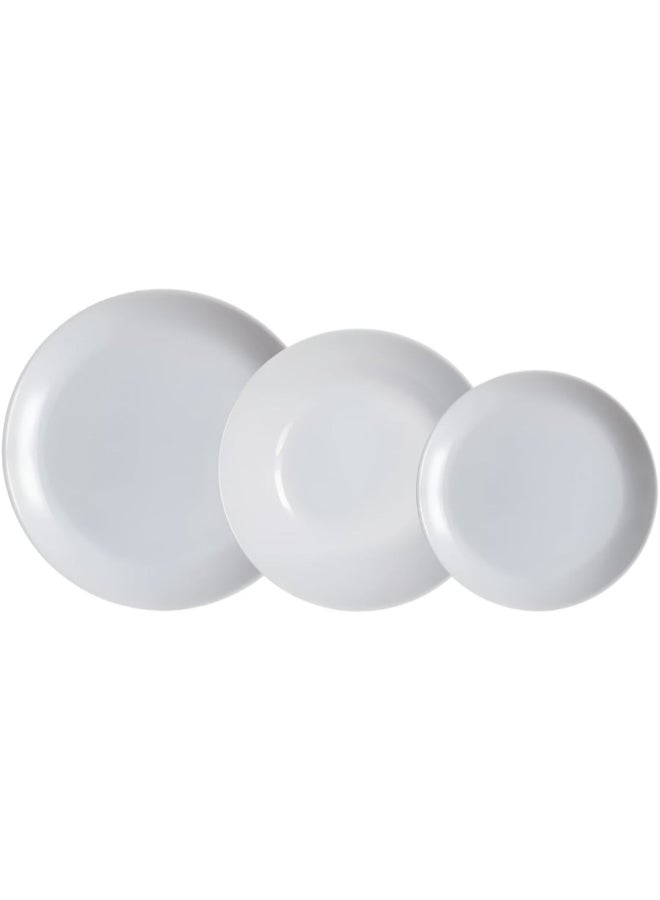 26-Piece Durable Elegant Diwali Dinner Set White 36.6 x 28 x 34.2 cm P6515